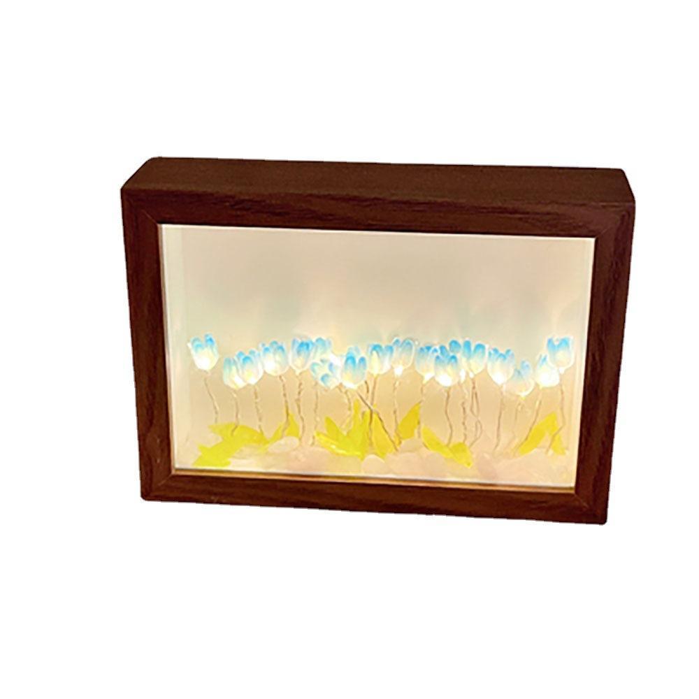 Veilleuse Cadre Photo Tulipe Veilleuse Tulipe Cadeau Créatif Pour Les Meilleurs Amis Veilleuse Cadre Photo Cadeau Intermédiaire - Mug Personnalisé