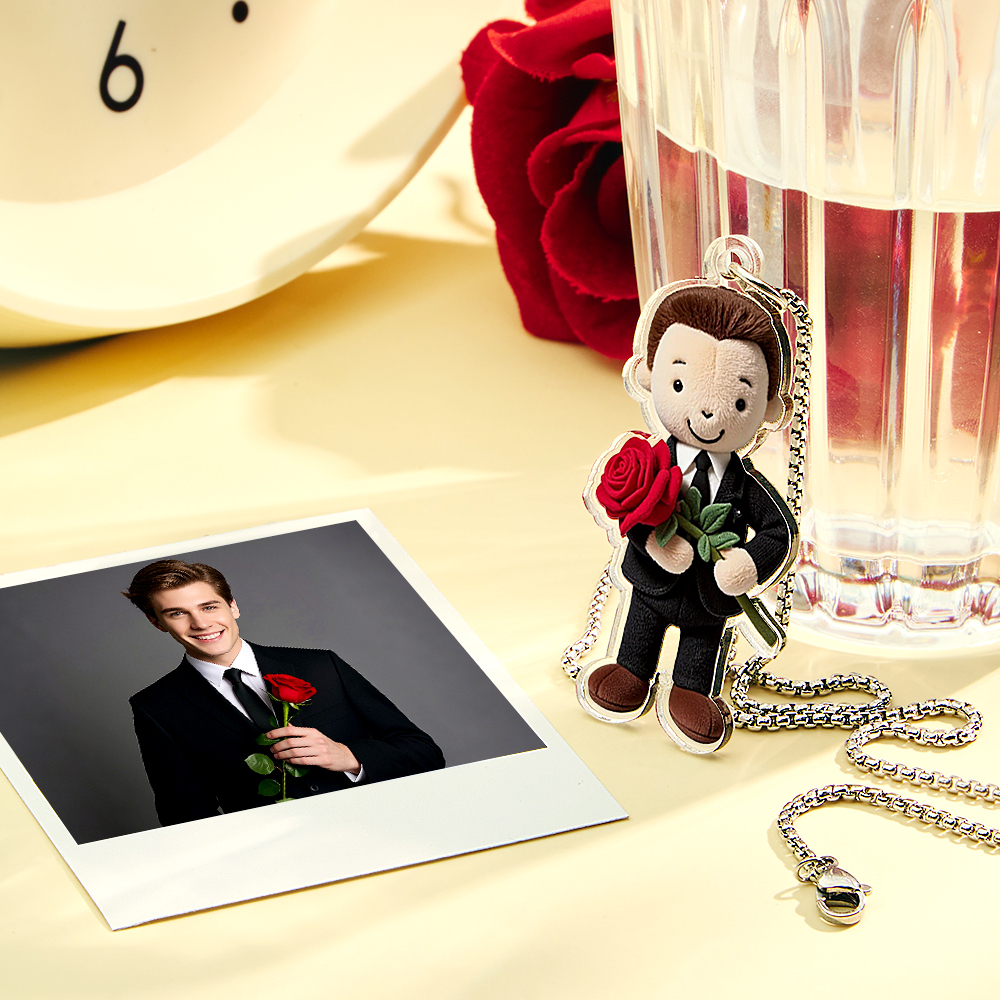 Collier Photo De Dessin Animé Personnalisé, Pendentif Portrait De Dessin Animé Ai Personnalisé, Collier Photo, Cadeau Pour Elle - Mug Personnalisé