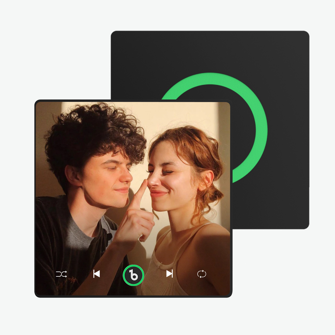 L'aimant Personnalisé Pour Réfrigérateur Avec Musique Et Photo Prend En Charge La Connectivité Bluetooth.