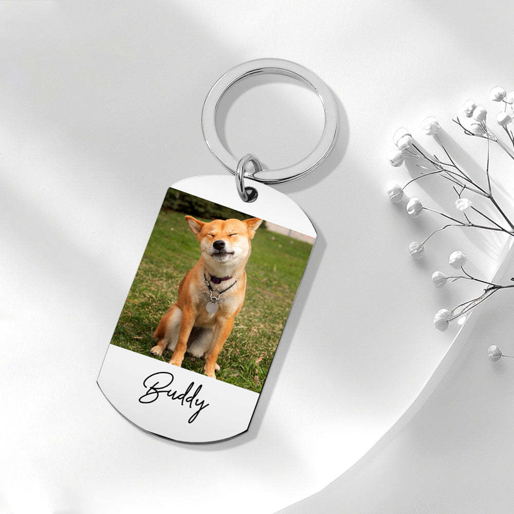 Porte-clés Personnalisé Pour Animaux De Compagnie, Porte-clés Photo Personnalisé Pour Animaux De Compagnie, Cadeau Commémoratif Pour Animaux De Compagnie - Mug Personnalisé