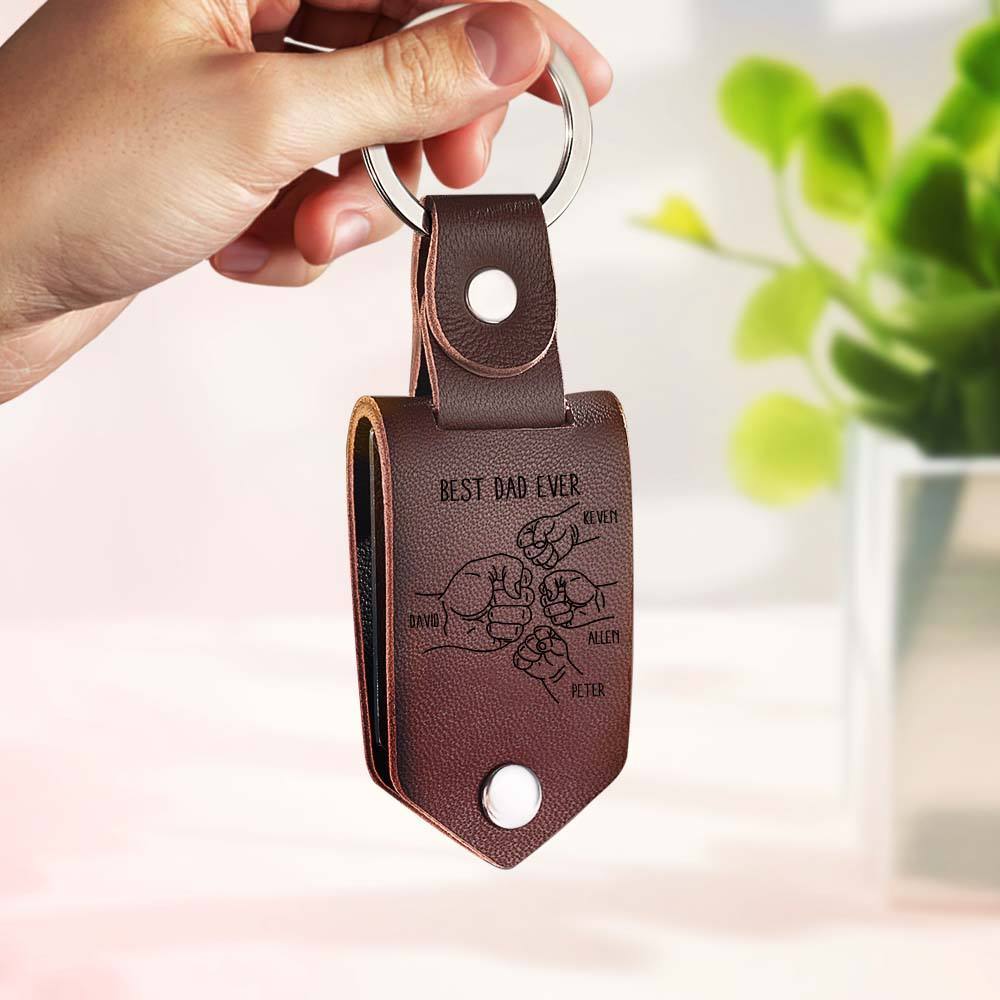 Porte-clés Personnalisé En Cuir Avec Photos, Meilleur Papa De Tous Les Temps, Cadeau De Fête Des Pères - Mug Personnalisé