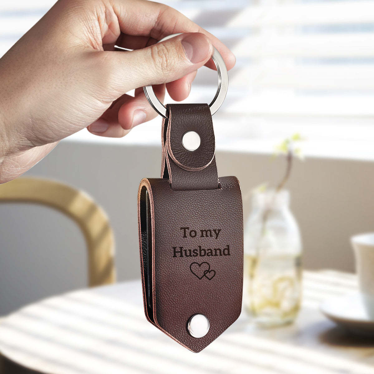 Porte-clés En Cuir « drive Safe » Personnalisé Avec Photo Et Texte, Cadeau D'anniversaire Pour Petit Ami - Mug Personnalisé