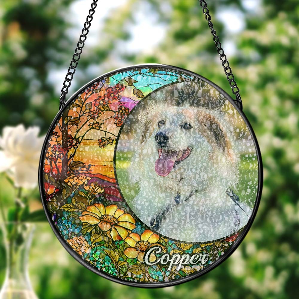 Suncatcher Personnalisé Pour Chien Photo Personnalisée Suncatcher Pour Chien Ornement De Noël - Mug Personnalisé