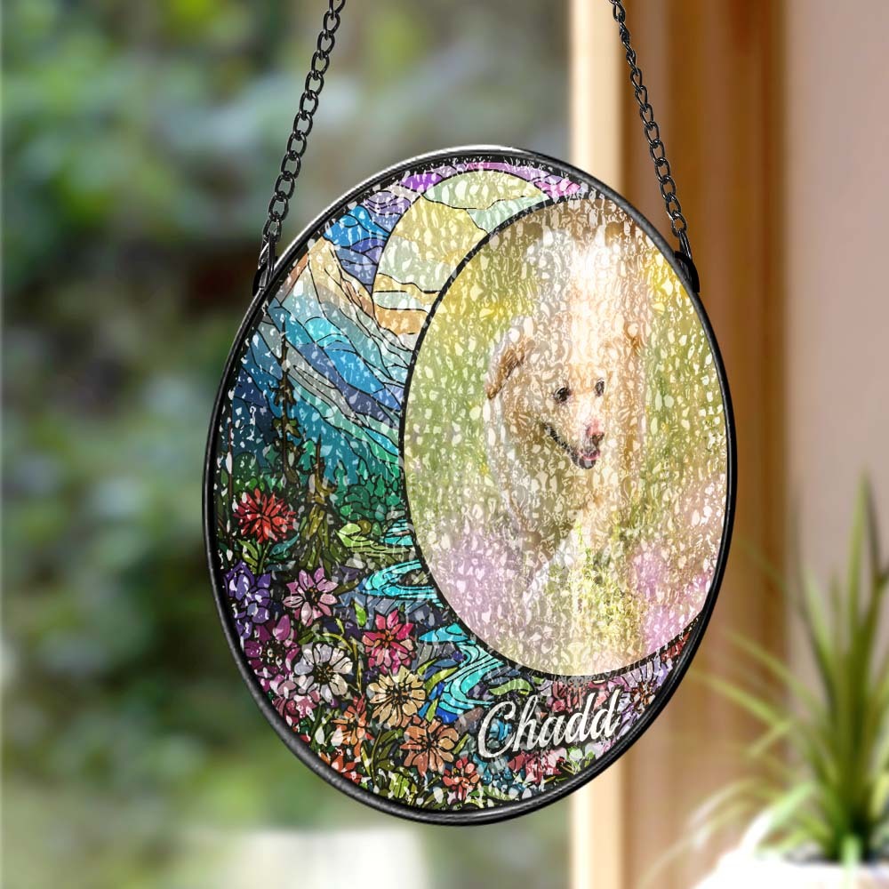 Suncatcher Personnalisé Pour Chien Photo Personnalisée Suncatcher Pour Chien Ornement De Noël - Mug Personnalisé
