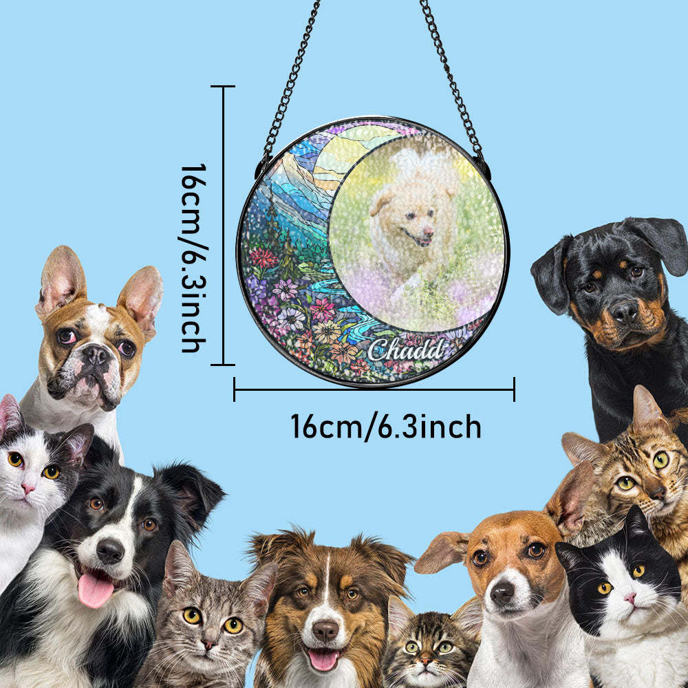 Suncatcher Personnalisé Pour Chien Photo Personnalisée Suncatcher Pour Chien Ornement De Noël - Mug Personnalisé