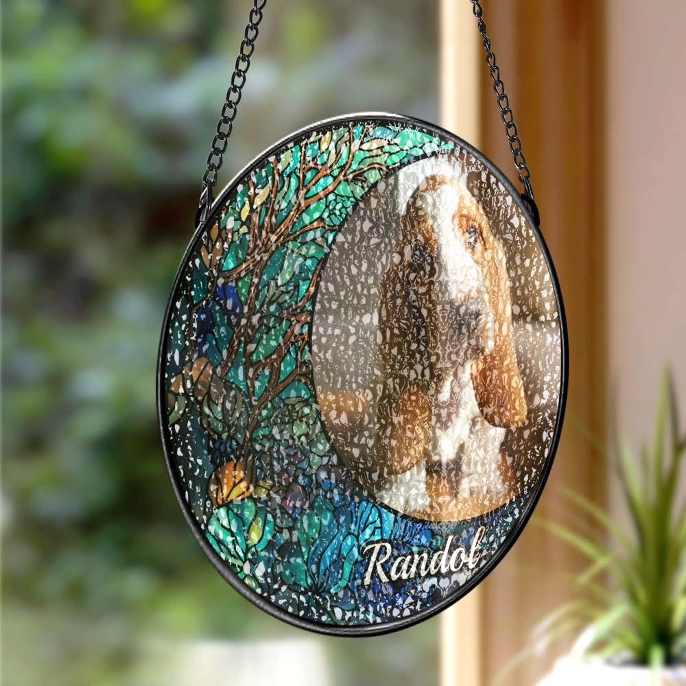 Suncatcher Personnalisé Pour Chien Photo Personnalisée Suncatcher Pour Chien Ornement De Noël - Mug Personnalisé