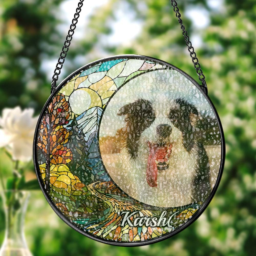 Suncatcher Personnalisé Pour Chien Photo Personnalisée Suncatcher Pour Chien Ornement De Noël - Mug Personnalisé