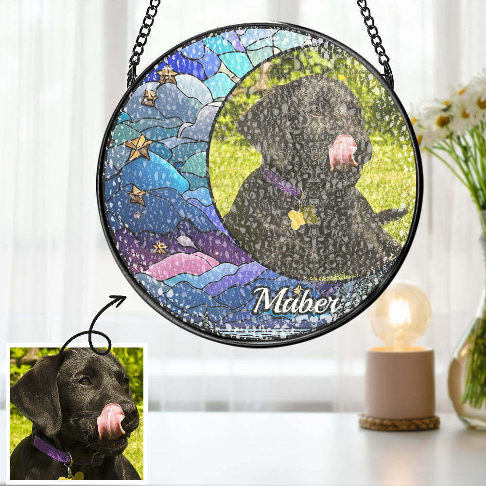 Suncatcher Personnalisé Pour Chien Photo Personnalisée Suncatcher Pour Chien Ornement De Noël - Mug Personnalisé
