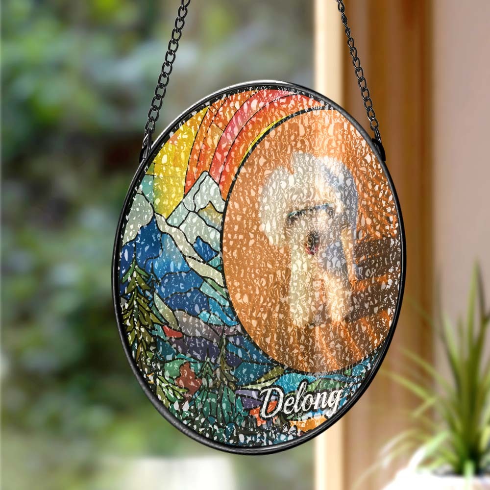 Suncatcher Personnalisé Pour Chien Photo Personnalisée Suncatcher Pour Chien Ornement De Noël - Mug Personnalisé