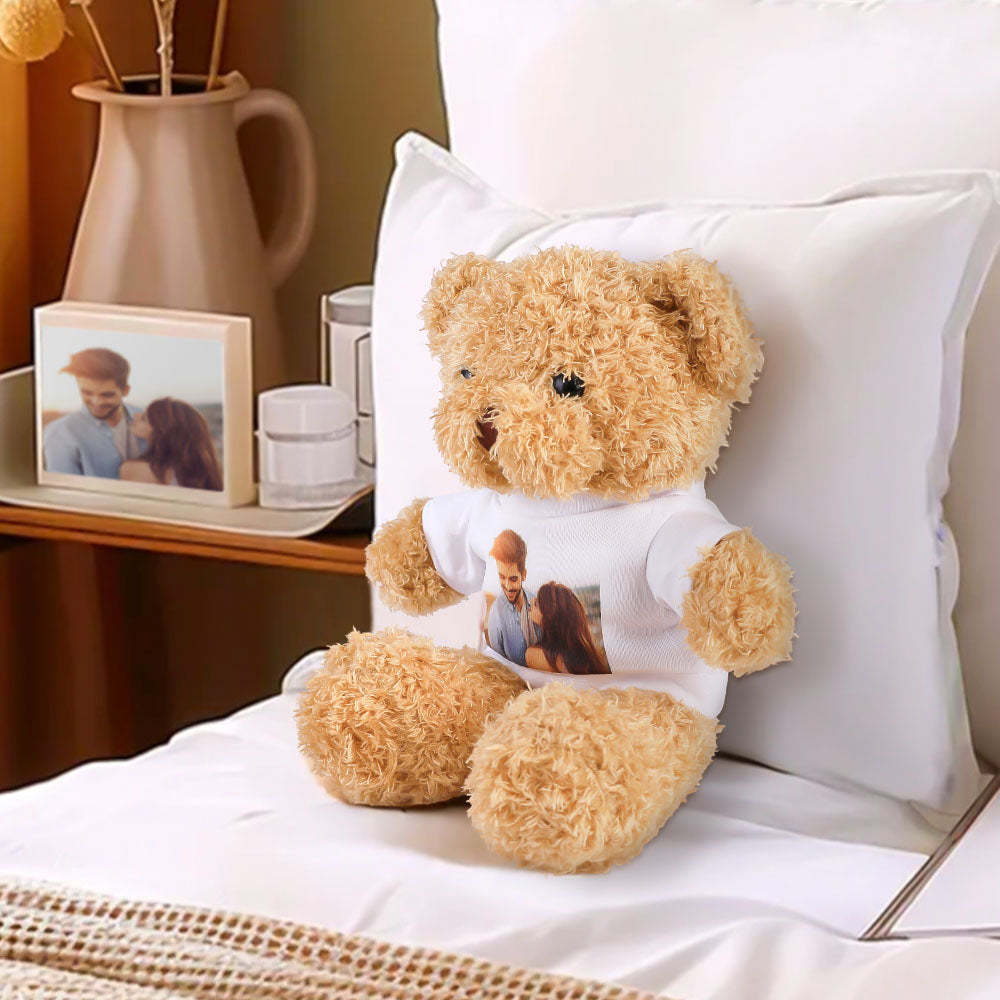 Cadeaux Photo Personnalisés, Cadeaux D'ours Photo En Peluche Mignons Personnalisés Pour Amoureux - Mug Personnalisé