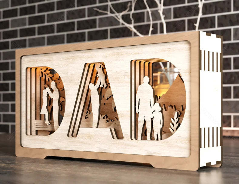Cadeau De Fête Des Mères Multicouche En Forme Debout Pour Maman Et Fils, Boîte D'ombre Pour Maman - Mug Personnalisé
