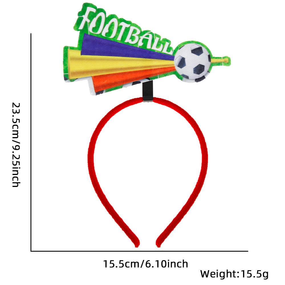 Bandeau De Football, Cerceaux Pour Cheveux, Ornements De Tête Mignons Pour Décoration De Football - Mug Personnalisé