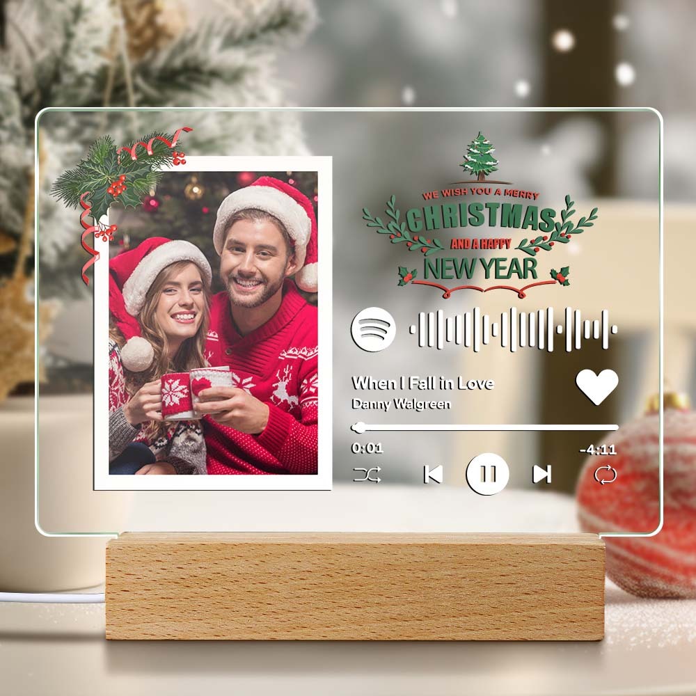 Lampe À Code Spotify Personnalisée, Lumière Photo Personnalisée, Cadeau De Noël Personnalisé Pour Petit Ami - Mug Personnalisé