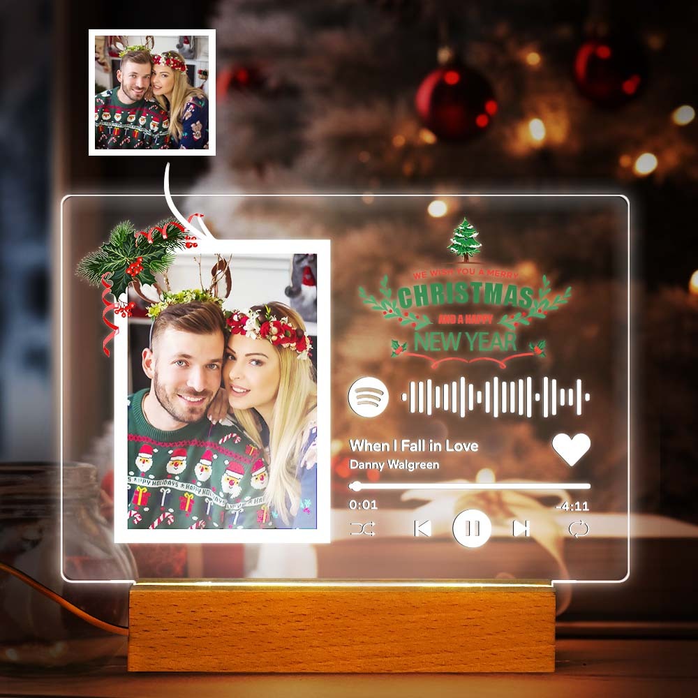 Lampe À Code Spotify Personnalisée, Lumière Photo Personnalisée, Cadeau De Noël Personnalisé Pour Petit Ami - Mug Personnalisé