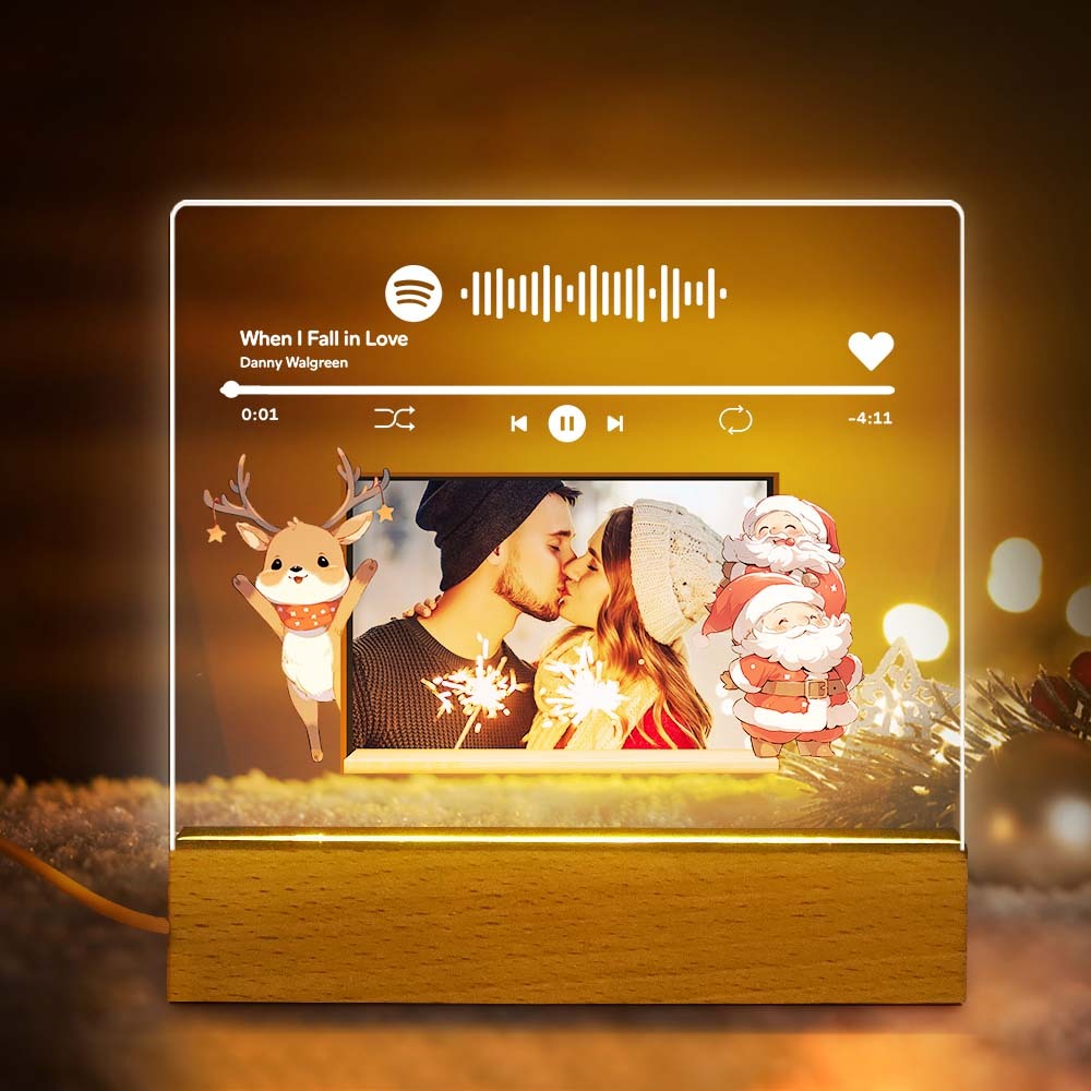 Lampe De Noël Personnalisée Spotify Light Night Lampe De Noël Personnalisée Cadeau De Noël Personnalisé Pour Les Amoureux - Mug Personnalisé