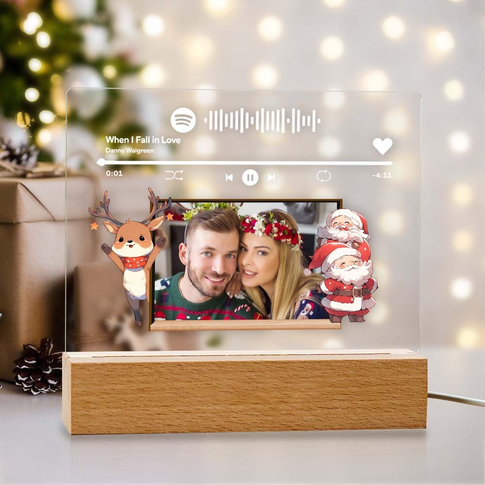 Lampe De Noël Personnalisée Spotify Light Night Lampe De Noël Personnalisée Cadeau De Noël Personnalisé Pour Les Amoureux - Mug Personnalisé