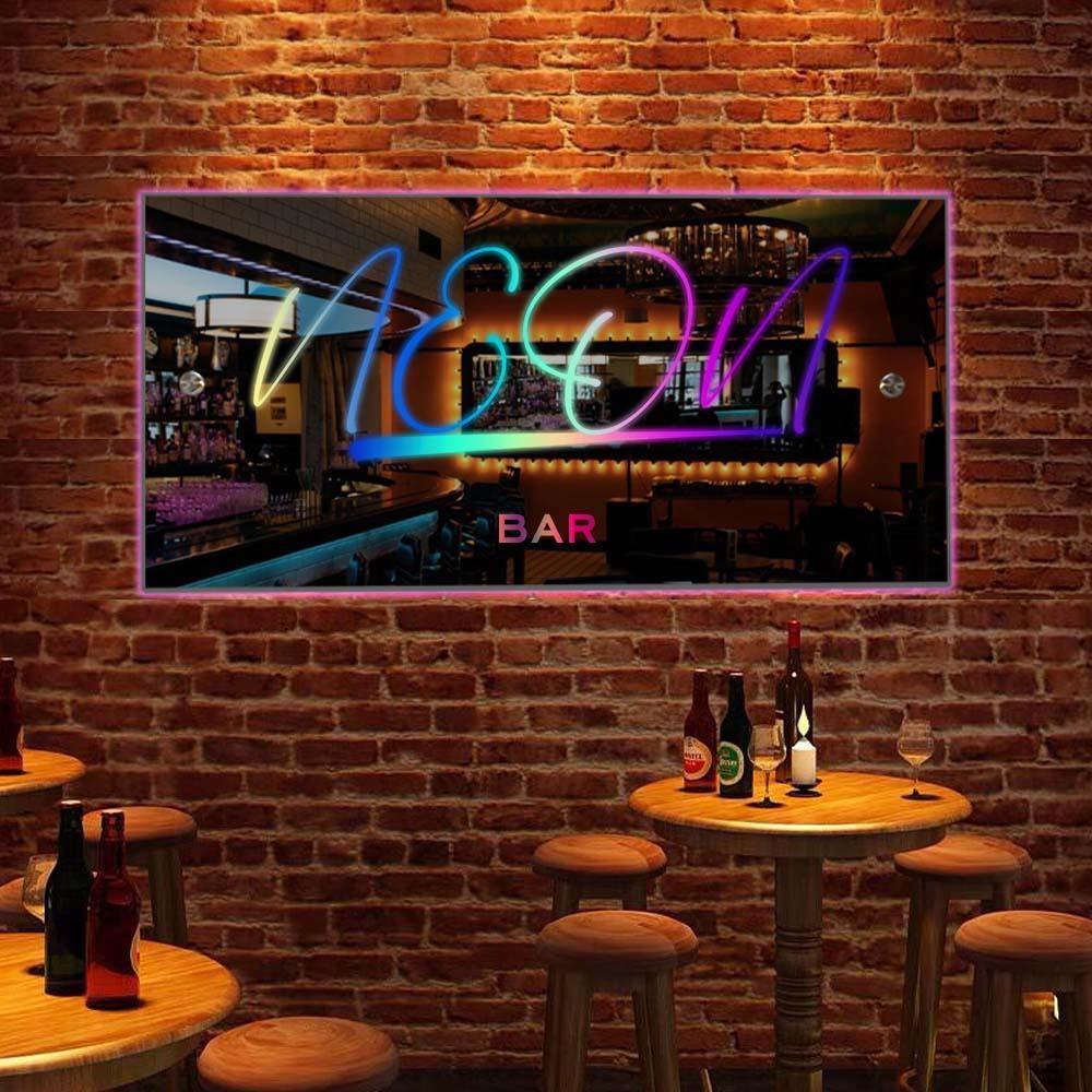 Panneau Miroir Avec Nom Personnalisé, Texte Personnalisé, Led Multicolore, Éclairage Mural Suspendu, Panneaux Néon, Lumières Décoratives De Bar, Décoration Murale - Mug Personnalisé