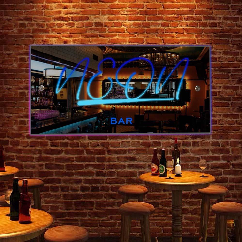 Panneau Miroir Avec Nom Personnalisé, Texte Personnalisé, Led Multicolore, Éclairage Mural Suspendu, Panneaux Néon, Lumières Décoratives De Bar, Décoration Murale - Mug Personnalisé