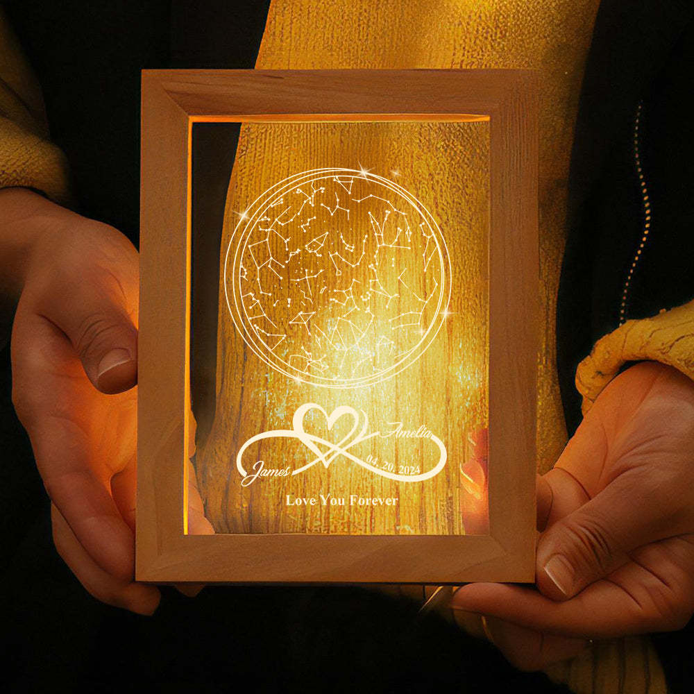 Veilleuse Personnalisée Avec Carte Des Étoiles, Cadeaux D'anniversaire Personnalisés, Cadeaux Personnalisés Pour Amoureux - Mug Personnalisé