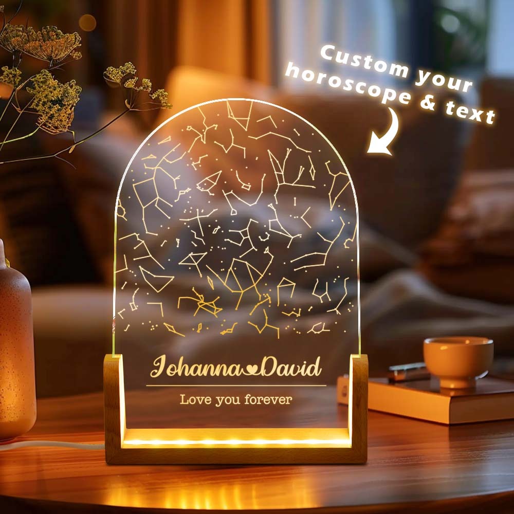 Lampe De Carte D'étoiles Personnalisée, Veilleuse De Carte D'étoiles Personnalisée, Cadeau De Noël Pour Amoureux - Mug Personnalisé