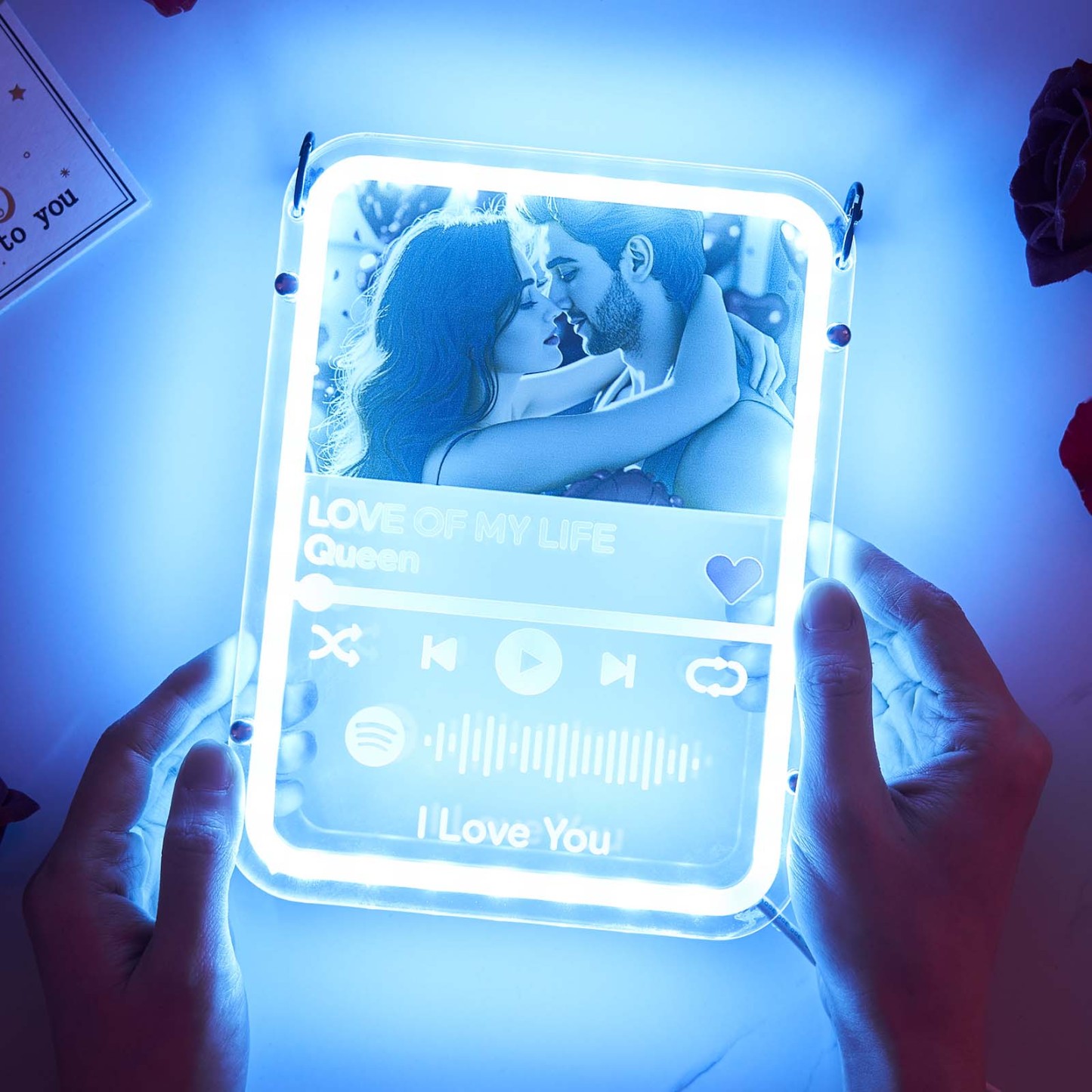 Veilleuse Personnalisée À Suspendre, Lampe Spotify Personnalisée, Cadeau Unique Pour La Saint-valentin - Mug Personnalisé