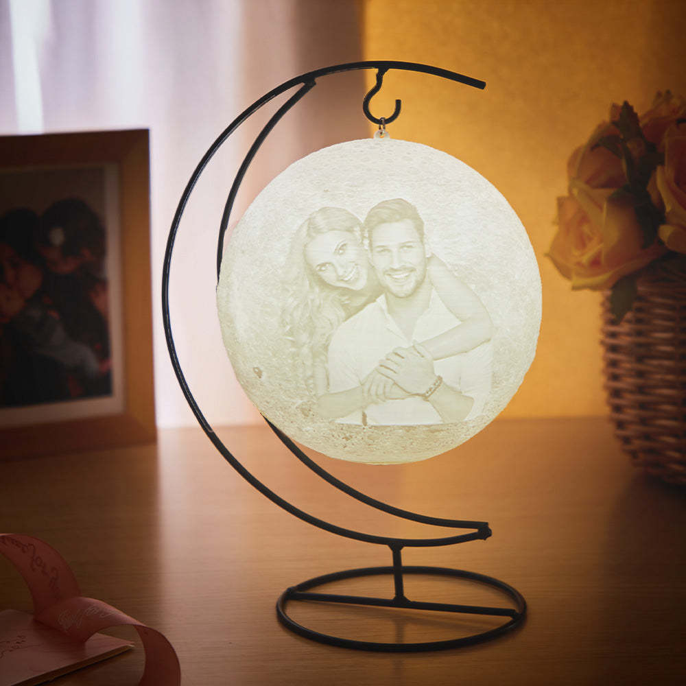 Support De Suspension Photo Personnalisé Lampe Lunaire Veilleuse - Mug Personnalisé