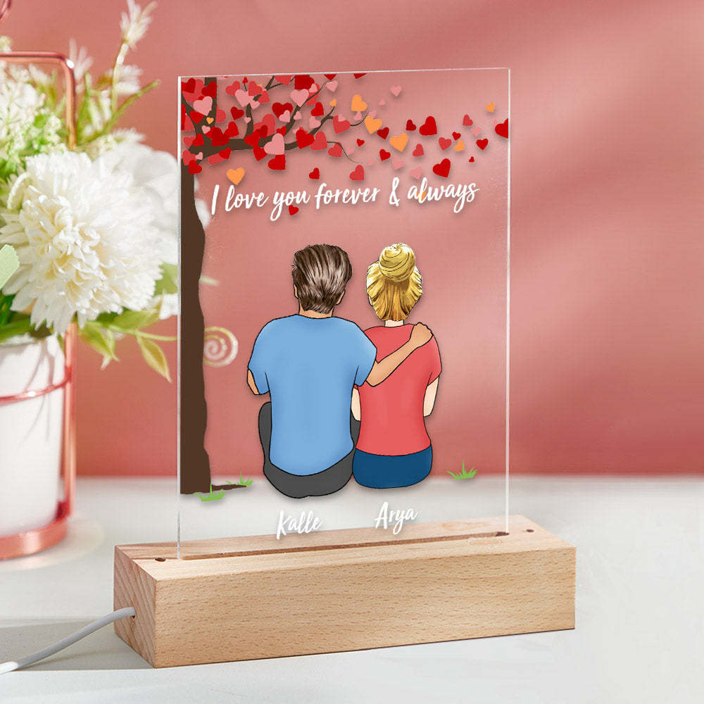 Carte/plaque/veilleuse Personnalisée Cadeaux De Couple Cadeaux Saint Valentin/anniversaire - Mug Personnalisé