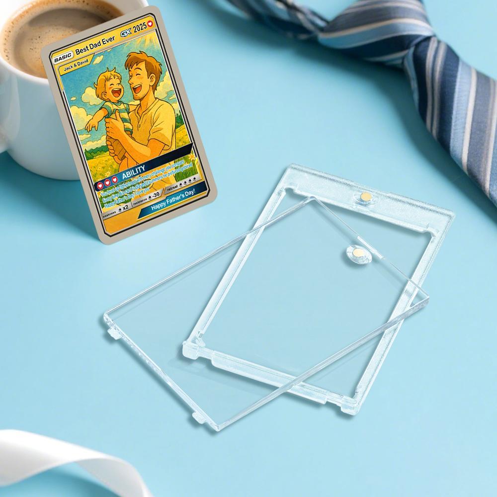 Carte Pokémon Personnalisée Pour La Fête Des Pères, Cadeau Unique Pour Papa, Carte Pokémon À Offrir - Mug Personnalisé