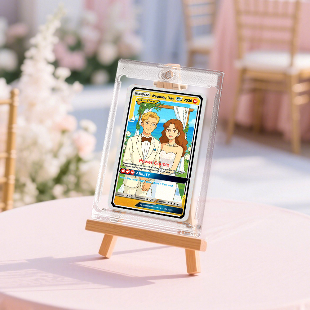 Carte Poke De Couple Personnalisée, Cadeau De Mariage Personnalisé, Cadeau Unique Pour Les Mariés - Mug Personnalisé