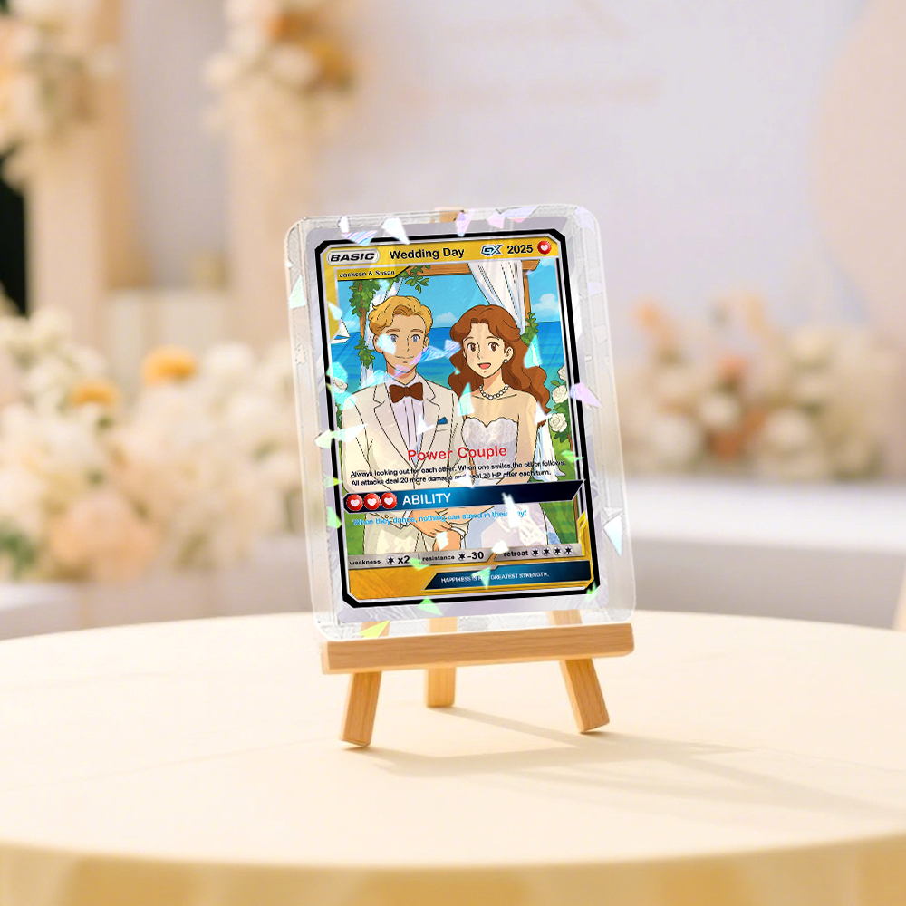 Carte Poke De Couple Personnalisée, Cadeau De Mariage Personnalisé, Cadeau Unique Pour Les Mariés - Mug Personnalisé