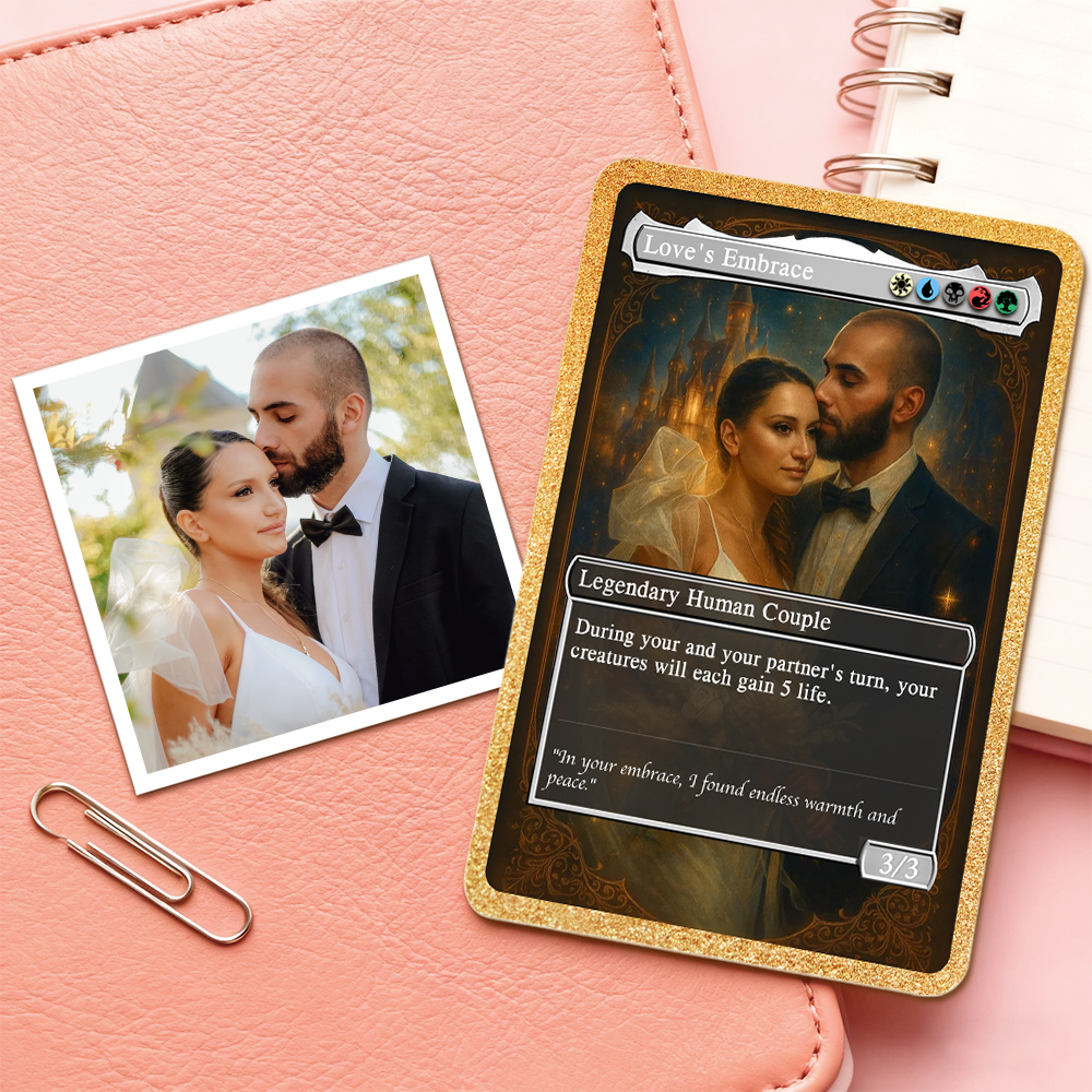 Carte Magique Personnalisée Pour Couple D'anime, Carte Magique Photo Personnalisée, Cadeau De Saint-valentin Pour Les Couples - Mug Personnalisé