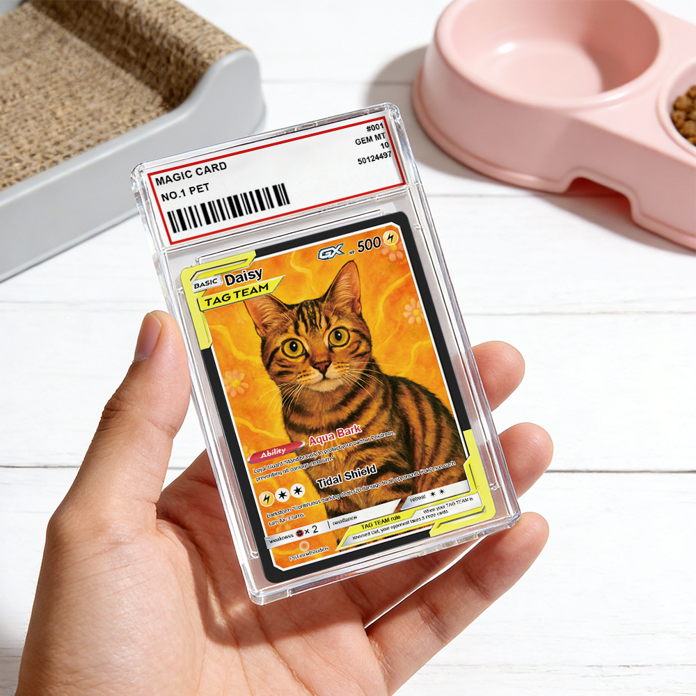 Carte À Collectionner Personnalisée Avec Illustration D'animal De Compagnie (style Anime), Le Cadeau Idéal Pour Les Amoureux Des Animaux. - Mug Personnalisé