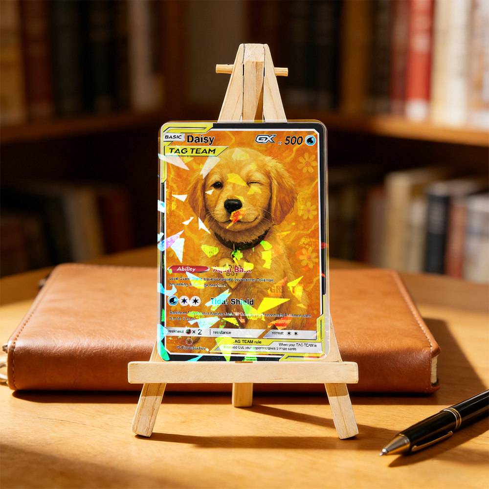 Carte À Collectionner Personnalisée Avec Illustration D'animal De Compagnie (style Anime), Le Cadeau Idéal Pour Les Amoureux Des Animaux. - Mug Personnalisé