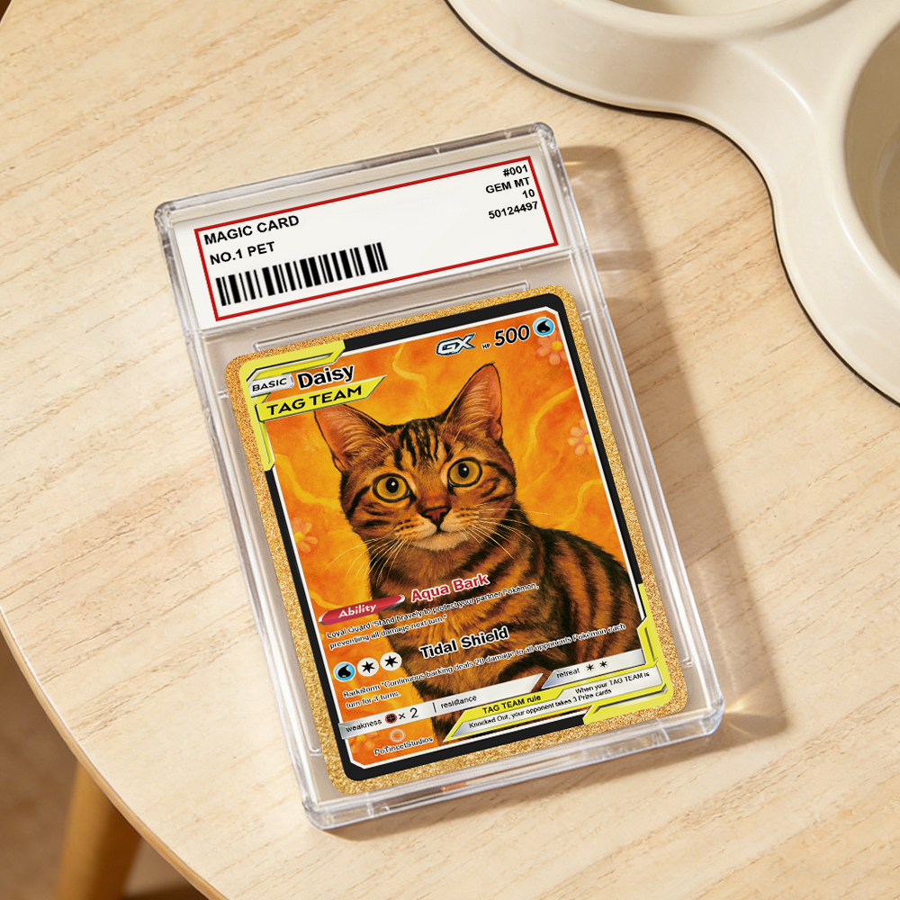 Carte À Collectionner Personnalisée Avec Illustration D'animal De Compagnie (style Anime), Le Cadeau Idéal Pour Les Amoureux Des Animaux. - Mug Personnalisé