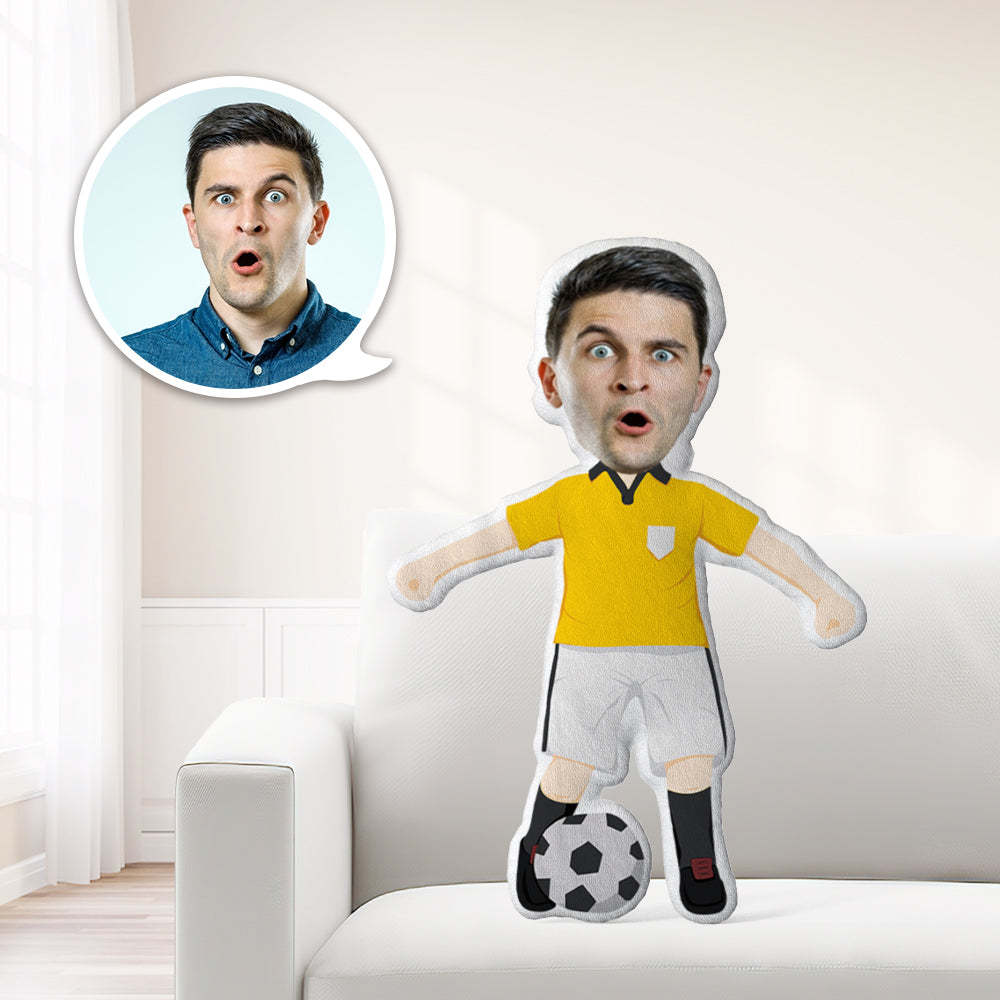 Oreiller Visage Personnalisé Oreiller Visage Personnalisé Oreiller Minime Oreiller Photo Personnalisé Cadeau Football - Mug Personnalisé