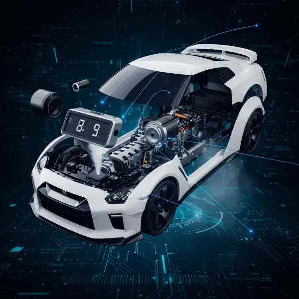 Réveil En Forme De Moteur D'hypercar Avec Effets Lumineux Et Sonores Réalistes, Décoration Voiture De Sport - Mug Personnalisé