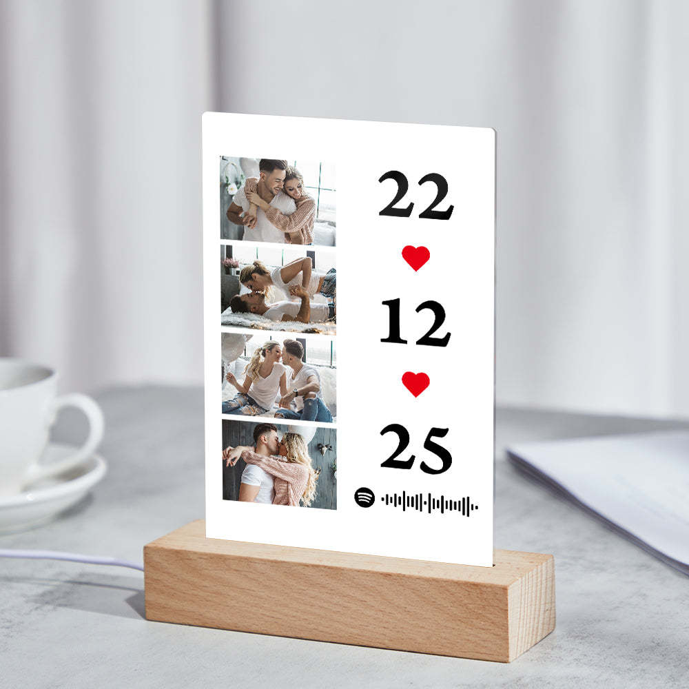 Scannable Music Photo Plaque Custom Spotify Keychain Custom Nightlight Gift For Her - Mug Personnalisé