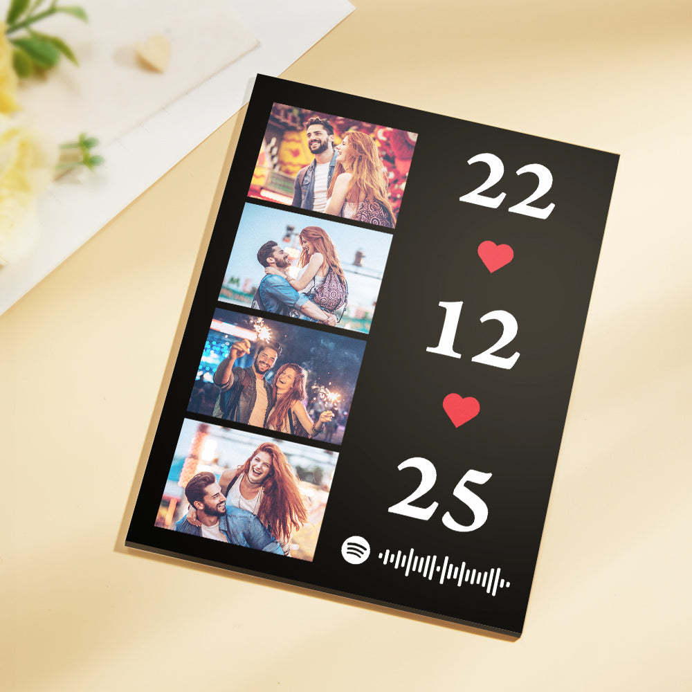 Scannable Music Photo Plaque Custom Spotify Keychain Custom Nightlight Gift For Her - Mug Personnalisé