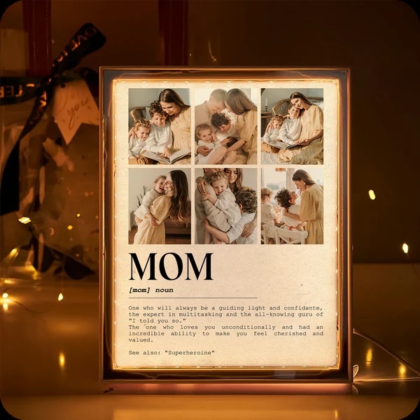 Miroir Lumineux Personnalisé Pour Maman, Cadeau De Fête Des Mères Avec Lumière Led Pour Maman, Miroir Personnalisé Avec Photos-2 - Mug Personnalisé