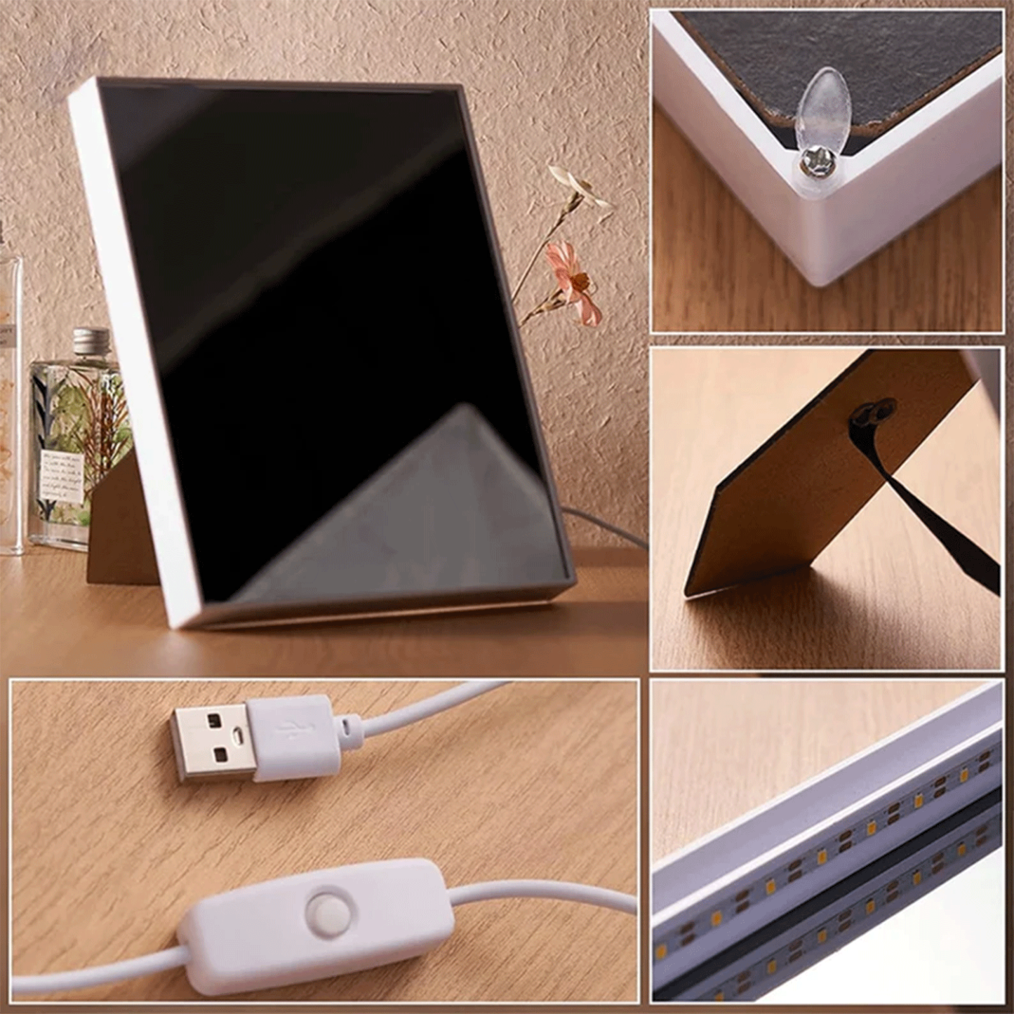 Miroir Lumineux Personnalisé Pour Maman, Cadeau De Fête Des Mères Avec Lumière Led Pour Maman, Miroir Personnalisé Avec Photos-2 - Mug Personnalisé