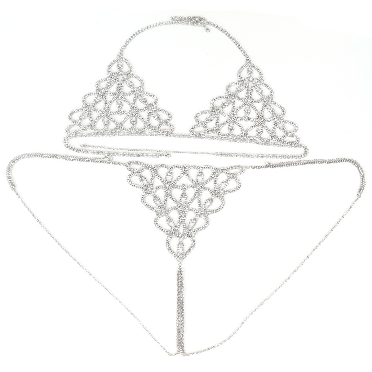 Soutien-gorge Chaîne De Corps De Luxe En Strass, Bijou De Poitrine Géométrique En Cristal Et Cœur Scintillant. - Mug Personnalisé
