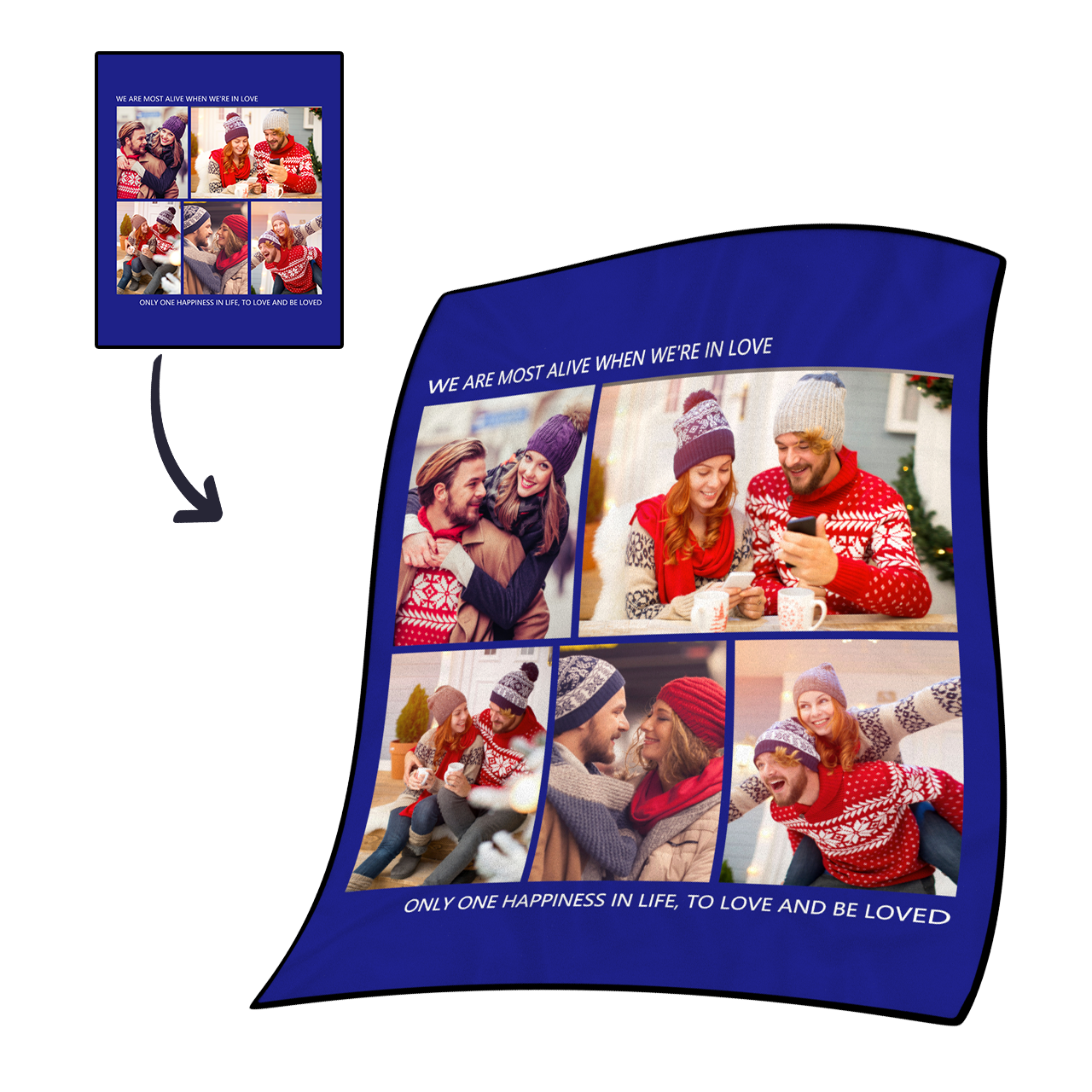 Four / Five / Six Photos Template Extras - CustomSequinPillows