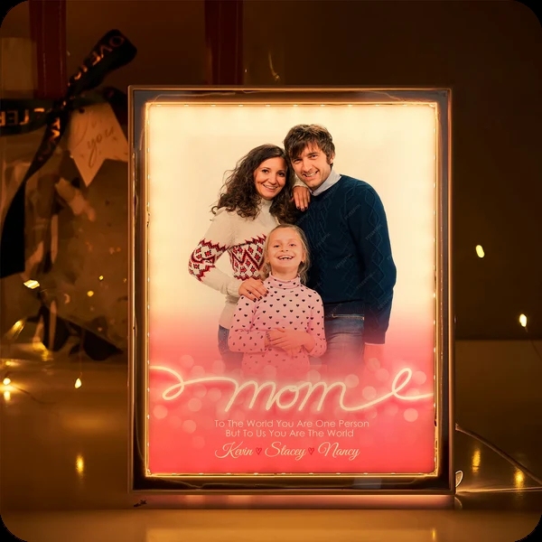 Miroir Lumineux Personnalisé Pour Maman, Cadeau De Fête Des Mères Avec Lumière Led Pour Maman, Miroir Personnalisé Avec Photos-2 - Mug Personnalisé