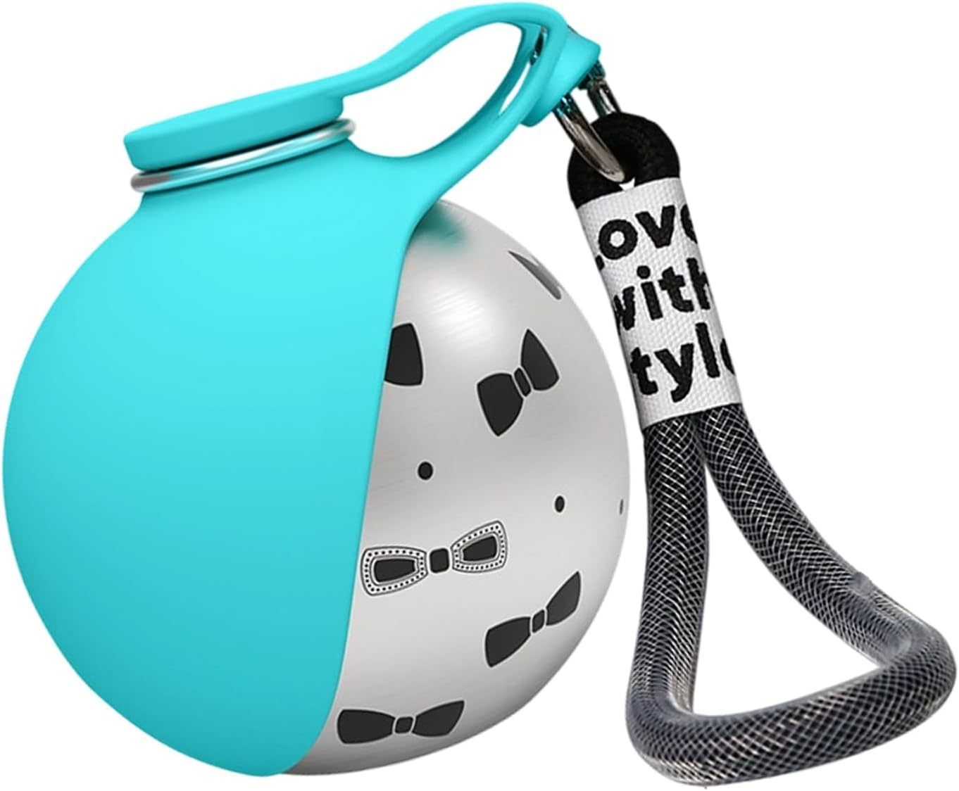 Bol d'eau Portable en acier inoxydable 285 pour chien, 304 ML, pliable, en Silicone, pour l'extérieur, tasse à boire pour animaux de compagnie, avec crochet de sangle - Mug Personnalisé