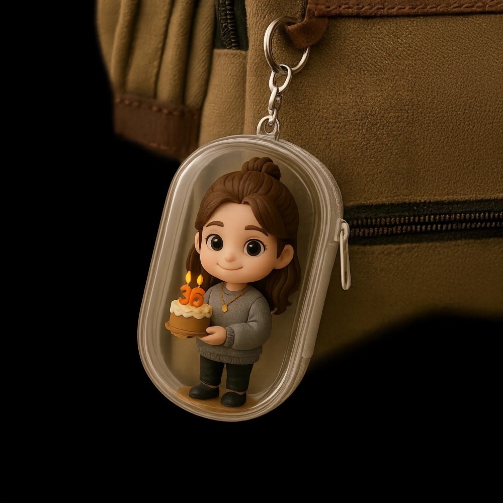 Personalisierter 3d-minifigur-taschenanhänger. Einzigartiges Und Lustiges Accessoire Für Den Schulanfang Für Alle Altersgruppen. - DePhotoBoxer