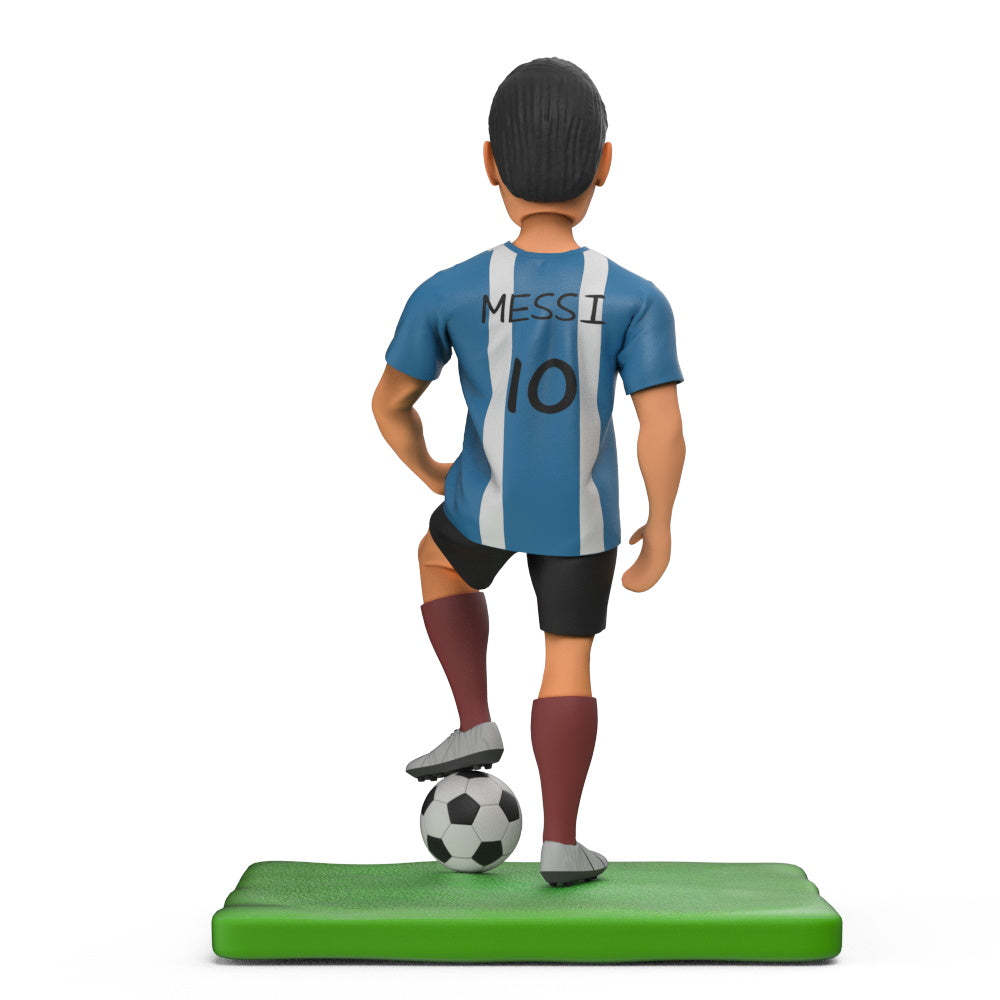 Argentinien Messi Blaues Trikot Und Individueller Fußball-wackelkopf Mit Eingraviertem Text - MeineFotoTassen