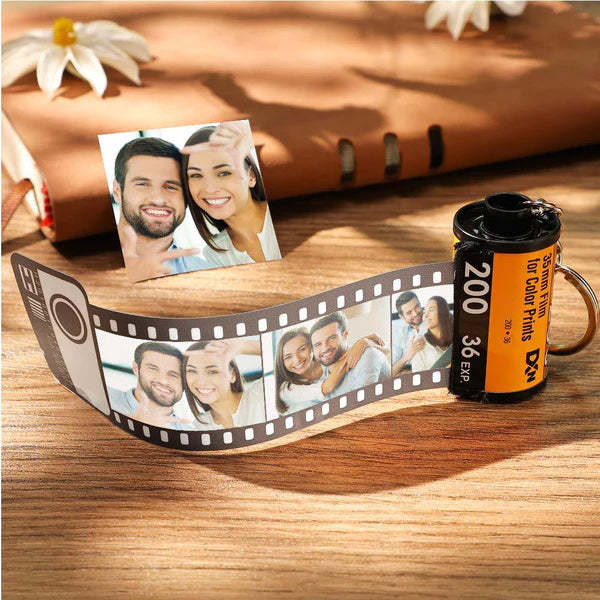 Jubiläumsgeschenke Individueller Filmrollen-schlüsselanhänger Multifoto-kamerarollen-schlüsselanhänger Geschenke Aus Umweltfreundlichem Material Personalisierter Schlüsselanhänger Für Ihn - MeineFotoTassen