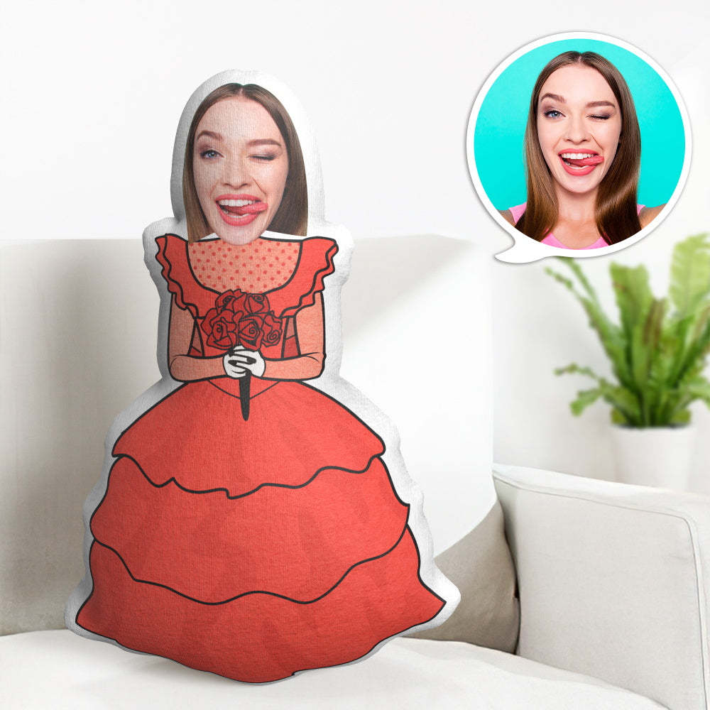 Personalisiertes Gesicht Minime Throw-kissen Kundenspezifische Halloween-braut Minime Kissen-geschenke - MeineFotoTassen