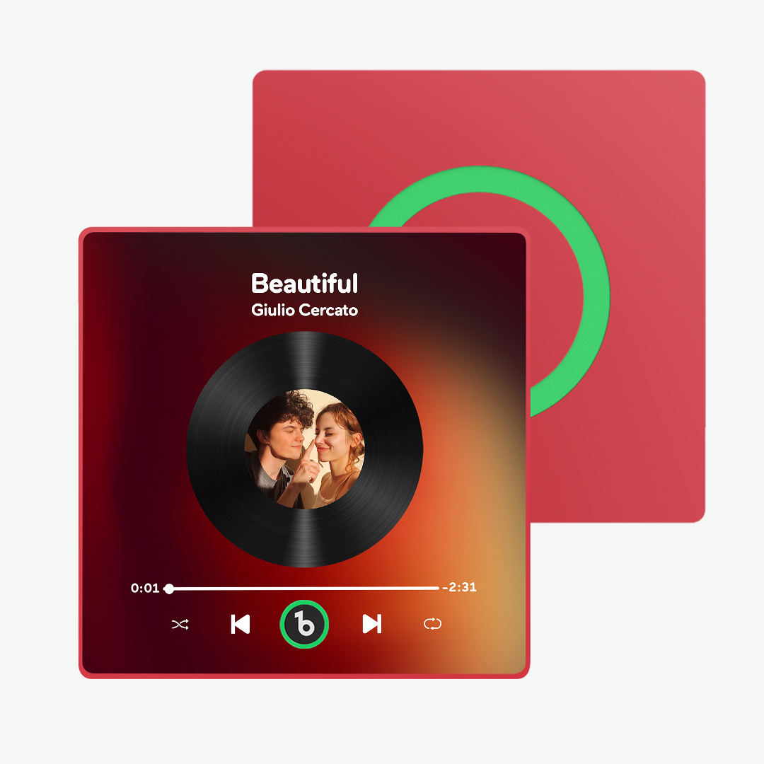 Individueller Musik-kühlschrankmagnet,  Bunter Rahmen, Album-kühlschrankmagnet, Der Ein Lied Abspielen Kann, Besonderes Geschenk