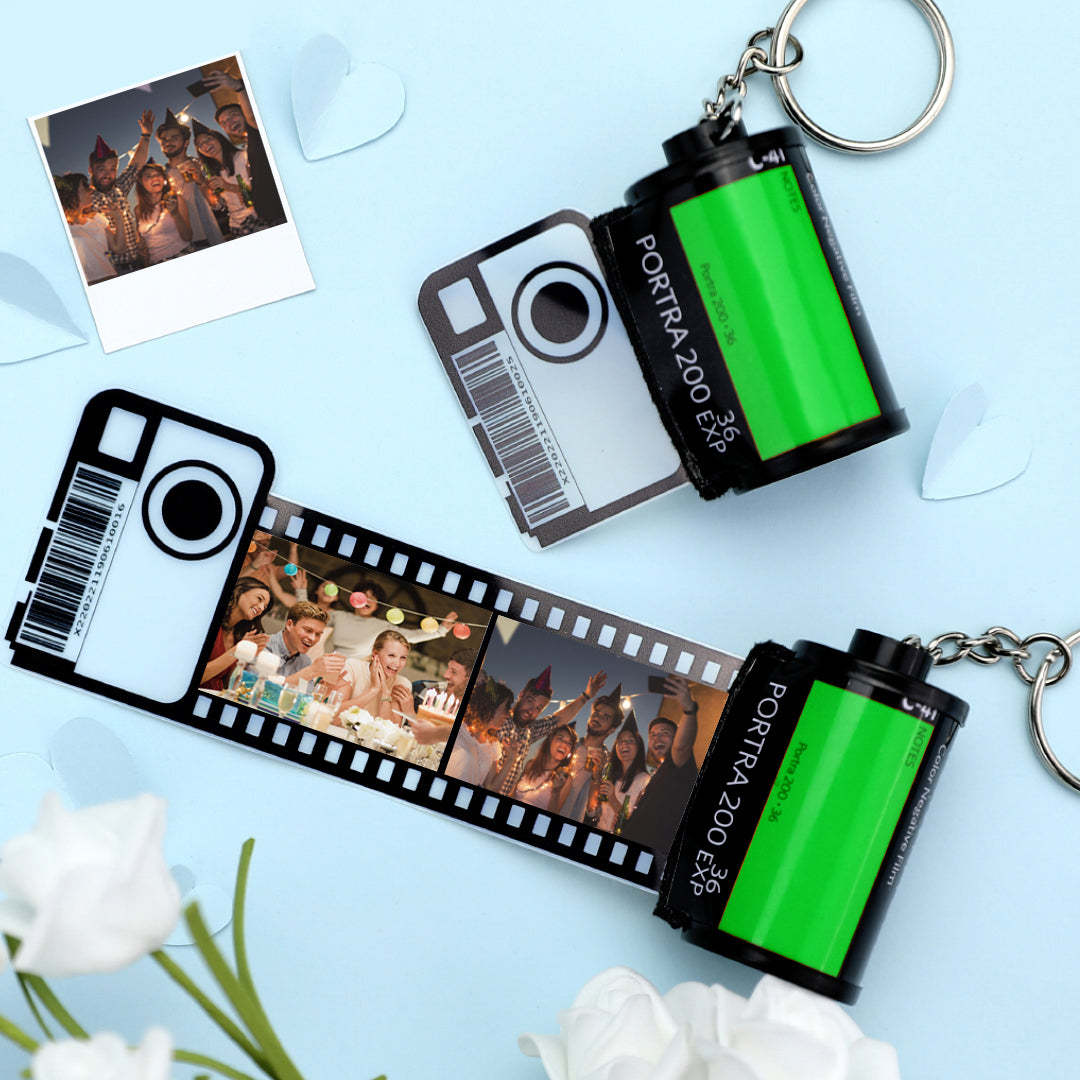 Jubiläumsgeschenke Individueller Filmrollen-schlüsselanhänger Multifoto-kamerarollen-schlüsselanhänger Geschenke Aus Umweltfreundlichem Material Personalisierter Schlüsselanhänger Für Ihn - MeineFotoTassen